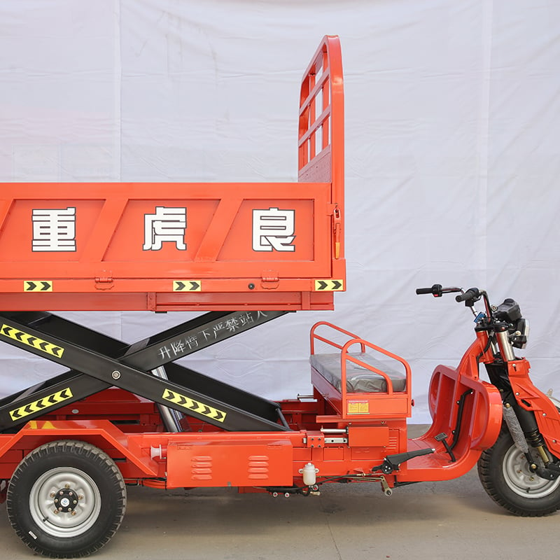 2.2x1.3m lifting and dumping belt three-door tricycle